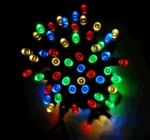 Solar multi color string light